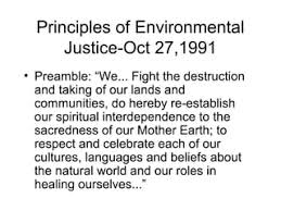 Environmental Justice Principles